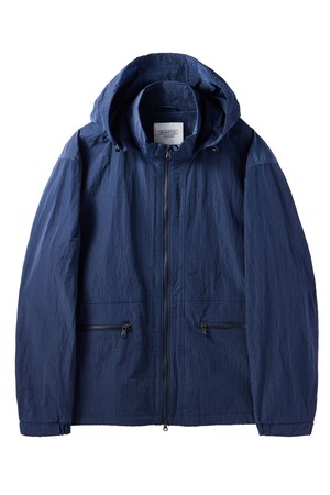 RIPSTOP HOODED JUMPER - NAVY (P242UJP431)