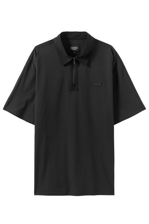 ECOMADE COLLAR T-SHIRTS - BLACK (P242UPL123)