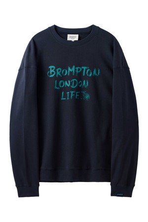 LETTERING GRAPHIC SWEATSHIRT - D/NAVY (P243USW402)