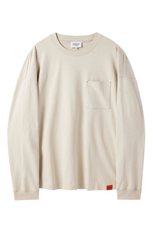 1975 LONG SLEEVES T-SHIRT - L/BEIGE (P243UTS430)