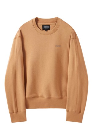 W CITY SWEAT CREWNECK SHIRT - APRICOT (P244WSW302)