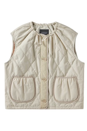 W EXPLORE QUILTED VEST - IVORY (P244WPV333)