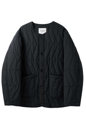 BRITISH CAMPER QUILTED JUMPER  - BLACK (P244UPD405)