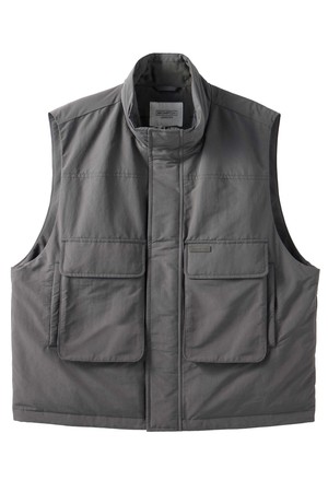 BRITISH CAMPER POCKET DOWNVEST - GREY (P244UDV410)