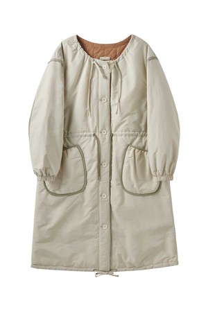 W EXPLORE QUILTED COAT - IVORY (P244WPD333)