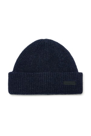 WOOL BLEND BEANIE - D/NAVY (P244AHA214)