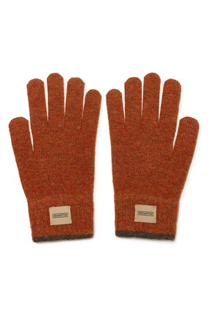 LABEL POINT WOOL GLOVE - ORANGE (P244AGL210)