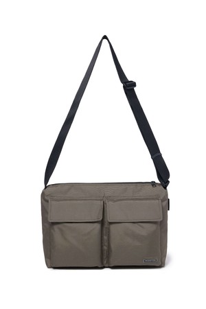 BASIC TWO POCKET CROSS BAG - BROWN (P245ACR107)