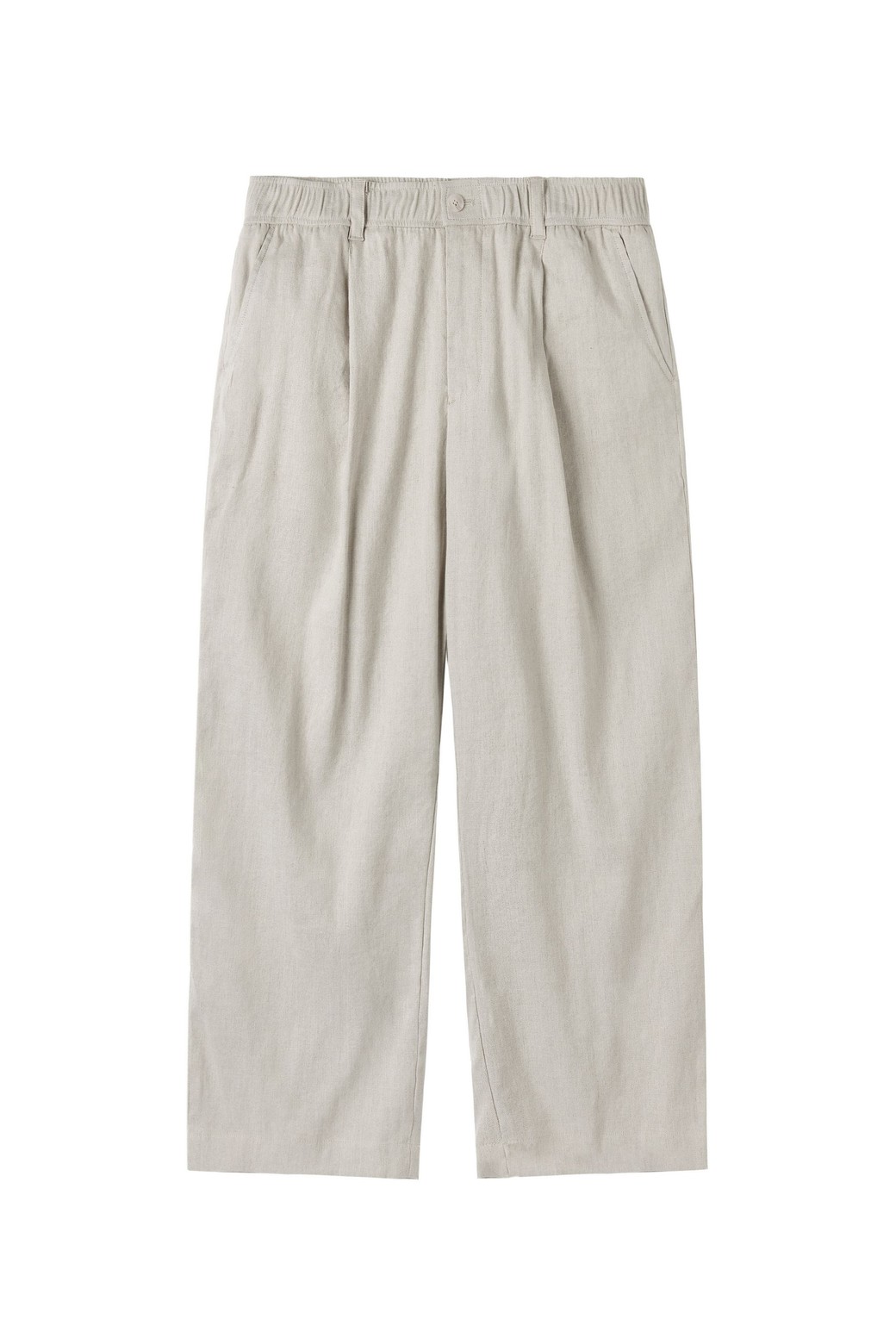 BROMPTON LONDON - 캐주얼팬츠 - LINEN ONE TUCK TROUSERS - OATMEAL (P252MPT431)