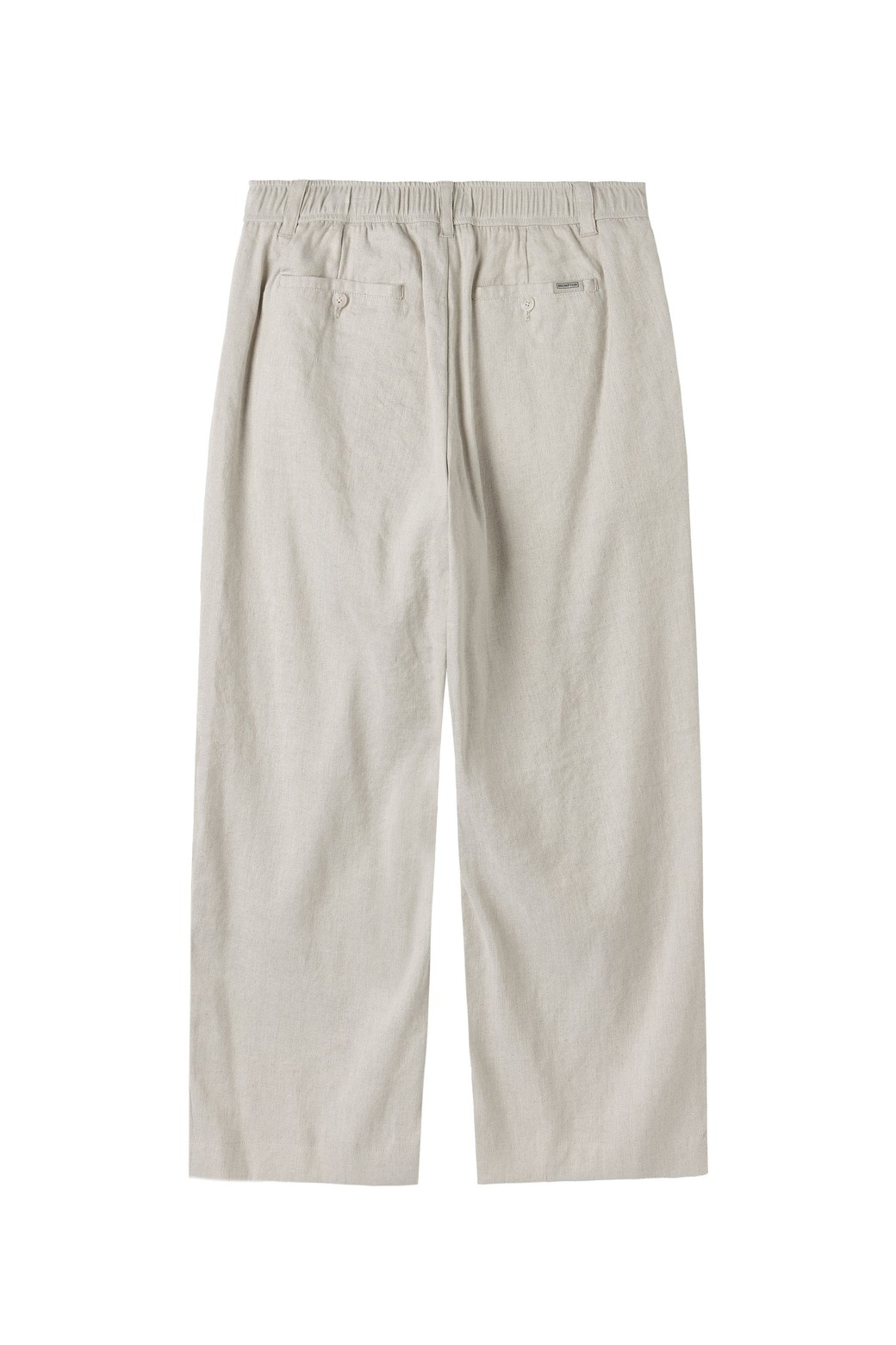 BROMPTON LONDON - 캐주얼팬츠 - LINEN ONE TUCK TROUSERS - OATMEAL (P252MPT431)