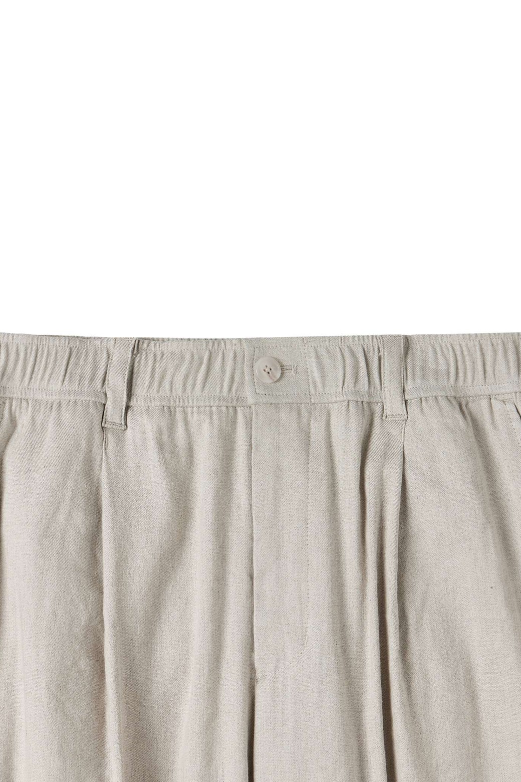 BROMPTON LONDON - 캐주얼팬츠 - LINEN ONE TUCK TROUSERS - OATMEAL (P252MPT431)