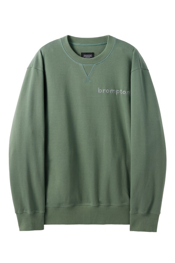 BROMPTON LONDON - 스웨트셔츠 - REFLECTIVE EMBRO SWEATSHIRT - GREEN (P251USW101)