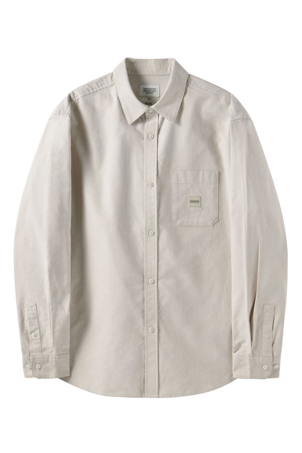 BROMPTON LONDON - 긴팔셔츠 - OXFORD SHIRT - BEIGE (P251MSH401)