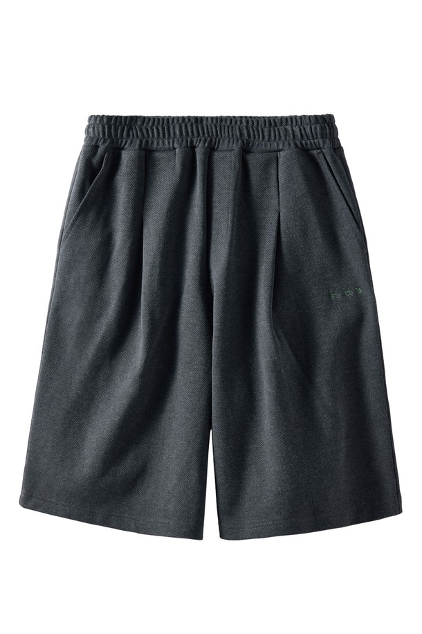 BROMPTON LONDON - 하프팬츠 - DIAGONAL JACQUARD SHORT - CHARCOAL (P251UHP460)