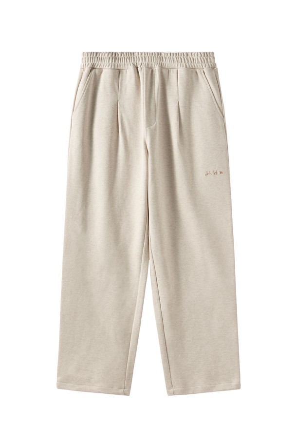 BROMPTON LONDON - 캐주얼팬츠 - DIAGONAL JACQUARD TROUSERS - OATMEAL (P251UPT460)