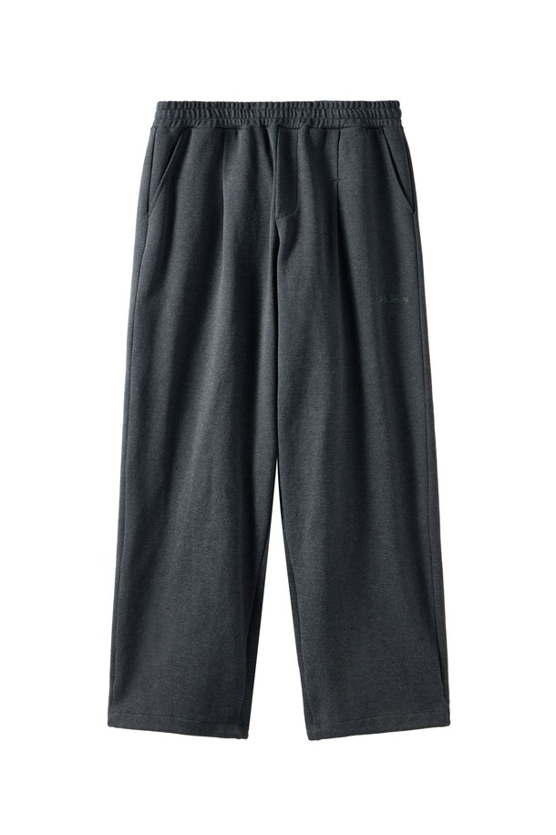 BROMPTON LONDON - 캐주얼팬츠 - DIAGONAL JACQUARD TROUSERS - CHARCOAL (P251UPT460)