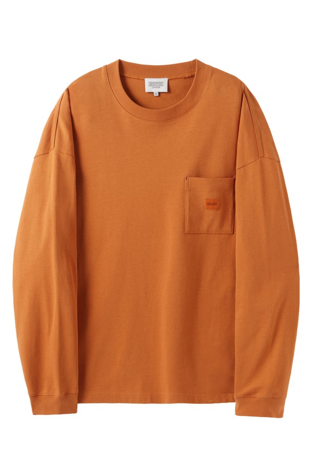 BROMPTON LONDON - 긴팔티셔츠 - 1975 LONG SLEEVES T-SHIRT  - ORANGE (P251UTS402)