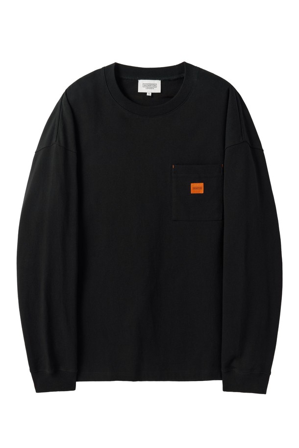 BROMPTON LONDON - 긴팔티셔츠 - 1975 LONG SLEEVES T-SHIRT  - BLACK (P251UTS402)