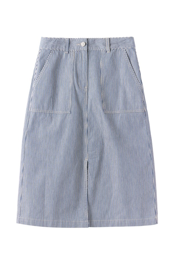 BROMPTON LONDON - 미디스커트 - W 1975 DENIM SKIRT - BLUE (P251WSK463)