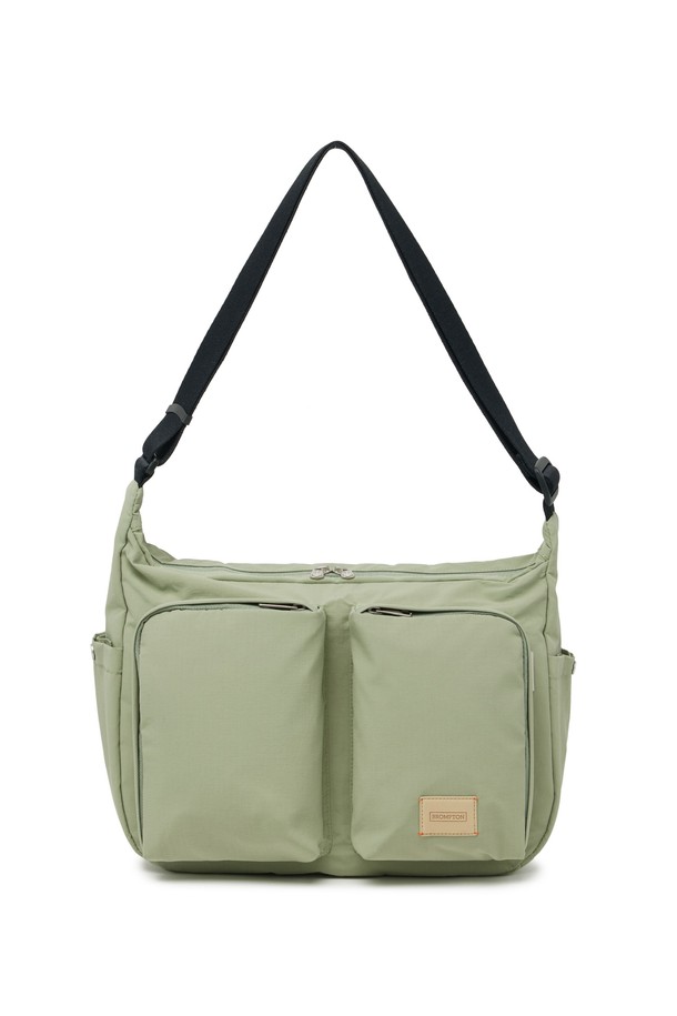 BROMPTON LONDON - 숄더/크로스백 - TASLAN RIPSTOP HOBO BAG - LIGHT KHAKI (P255ACR402)