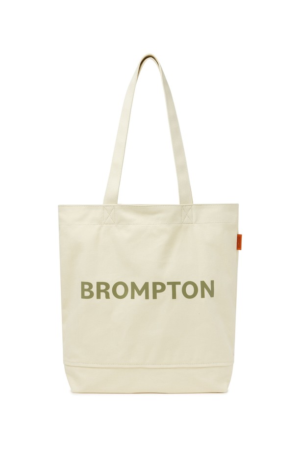 BROMPTON LONDON - 에코/캔버스백 - COLOR BLOCK LOGO ECOBAG - IVORY (P255ATO402)