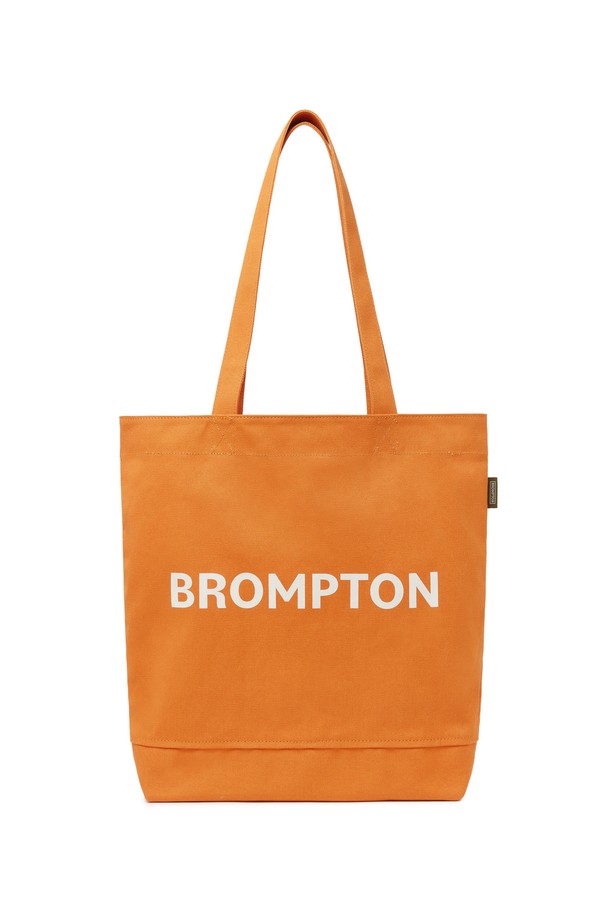 BROMPTON LONDON - 에코/캔버스백 - COLOR BLOCK LOGO ECOBAG - ORANGE (P255ATO402)