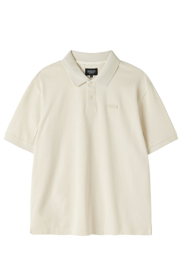 BROMPTON LONDON - 반팔티셔츠 - COLLAR T-SHIRT - BUTTER (P252UPL131)