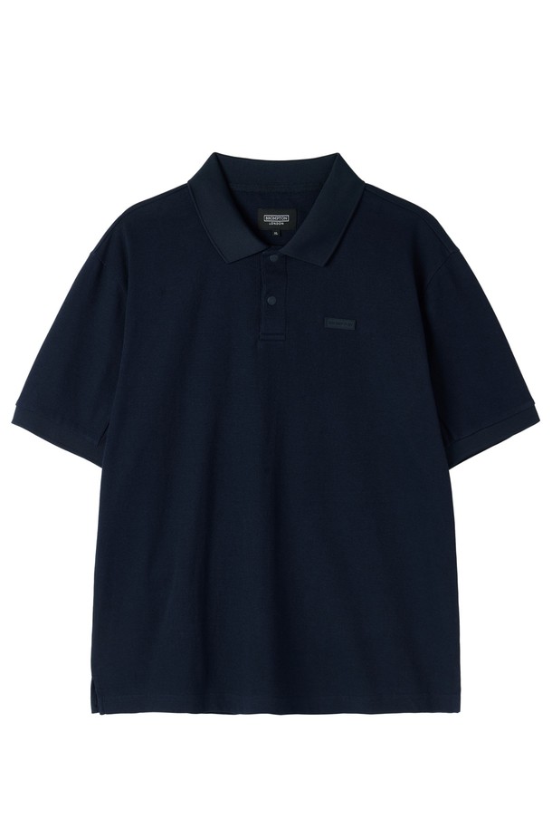 BROMPTON LONDON - 반팔티셔츠 - COLLAR T-SHIRT - NAVY (P252UPL131)