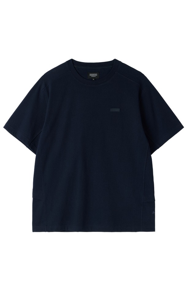 BROMPTON LONDON - 반팔티셔츠 - ROUND T-SHIRT - NAVY (P252MTS131)