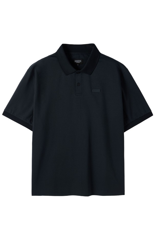 BROMPTON LONDON - 반팔티셔츠 - SUPIMA COLLAR T-SHIRT - BLACK (P252MPL130)