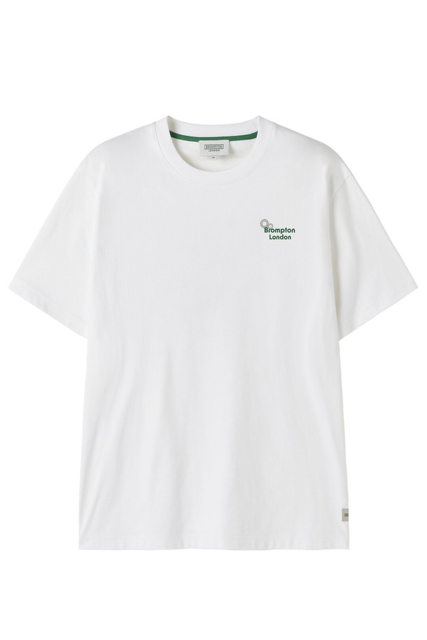 BROMPTON LONDON - 반팔티셔츠 - PARTS GRAPHIC HALF SLEEVE T-SHIRT - WHITE (P252UTS432)