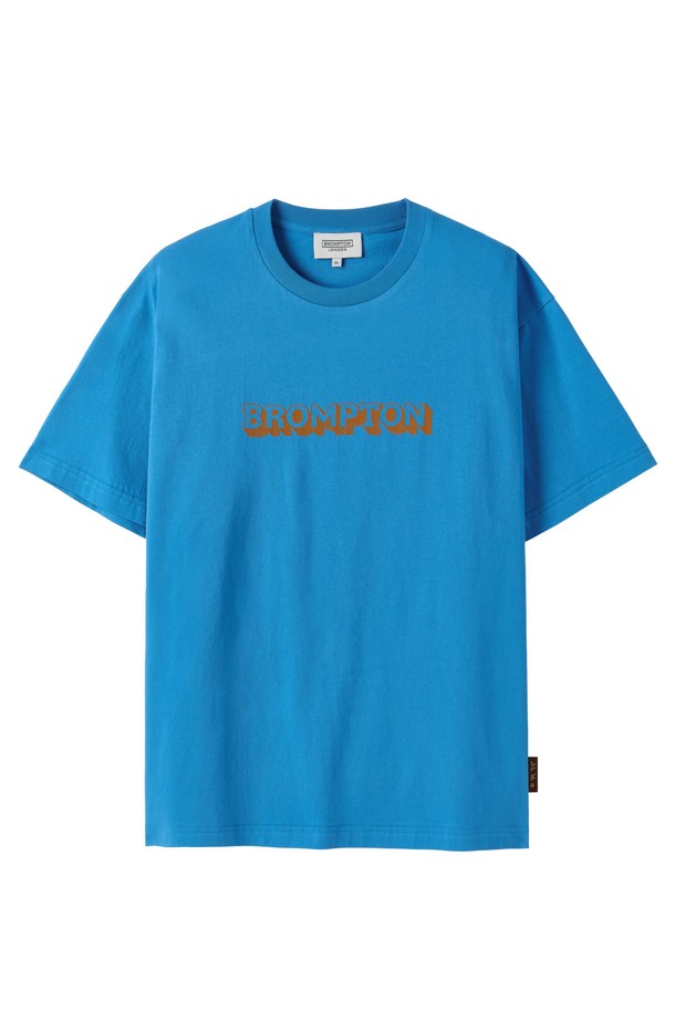 BROMPTON LONDON - 반팔티셔츠 - BROMPTON LOGO SHORT SLEEVE - BLUE (P252UTS450)