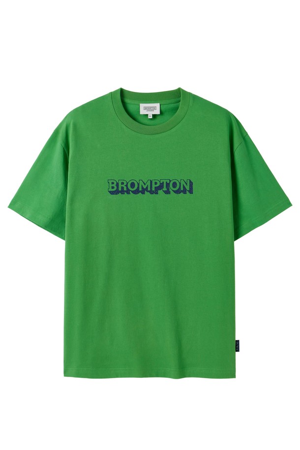 BROMPTON LONDON - 반팔티셔츠 - BROMPTON LOGO SHORT SLEEVE - GREEN (P252UTS450)