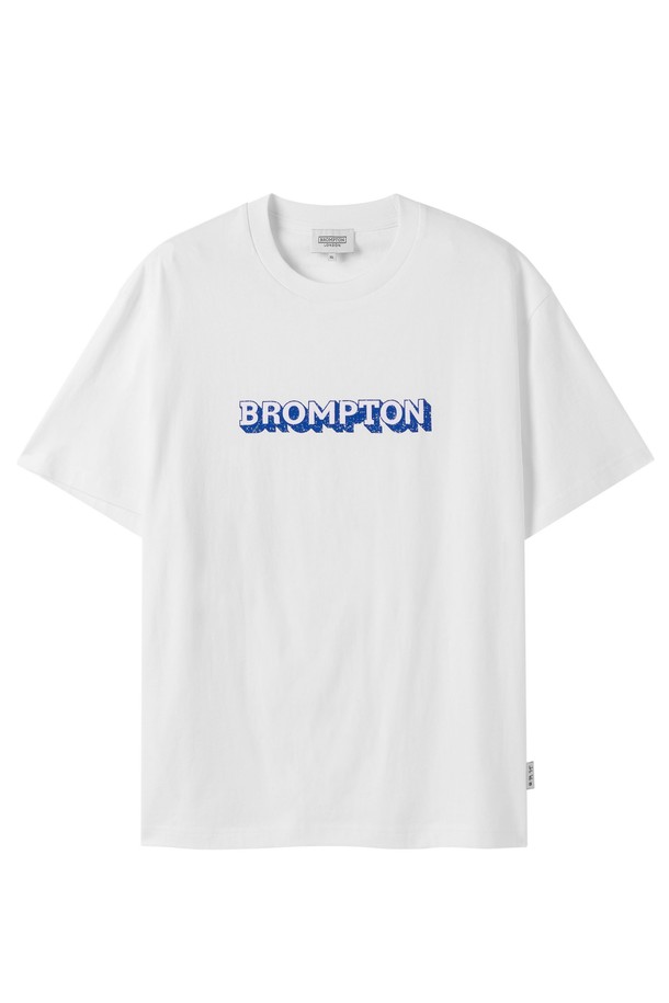 BROMPTON LONDON - 반팔티셔츠 - BROMPTON LOGO SHORT SLEEVE - WHITE (P252UTS450)