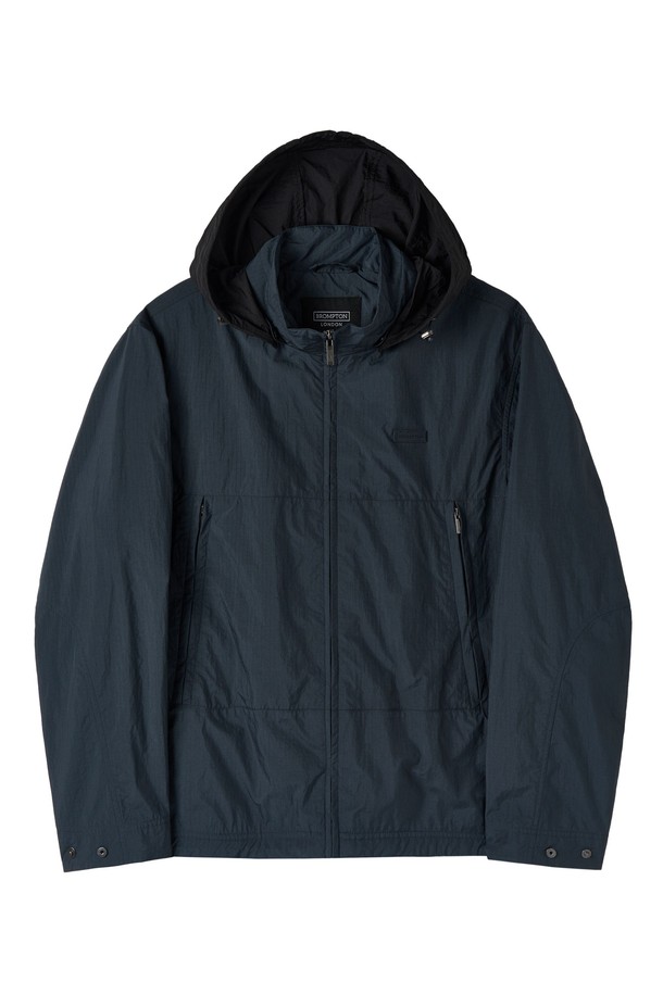 BROMPTON LONDON - 블루종/점퍼 - RIPSTOP HOOD DETACHABLE JUMPER - NAVY (P252MJP181)