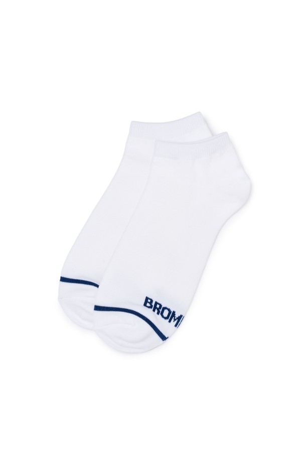 BROMPTON LONDON - 양말 - BORMPTON COOLMAX SOCKS - WHITE (P255ASO202)