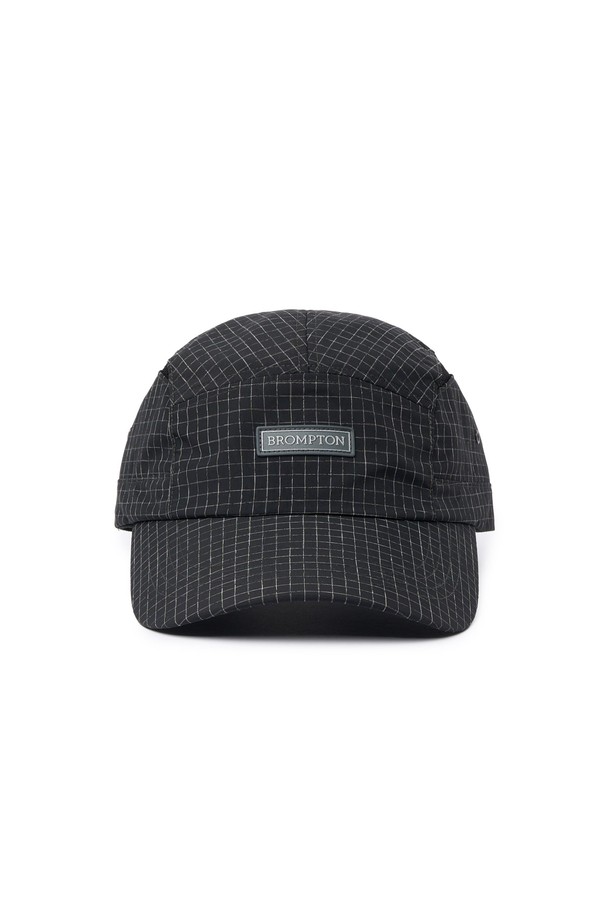 BROMPTON LONDON - 모자 - SLUB CHECK CAMP CAP - BLACK (P255AHA103)