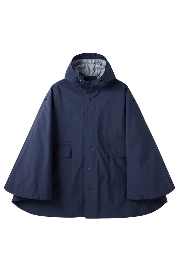 BROMPTON LONDON - 코트 - W PONCHO RAIN COAT - NAVY (P255WCT132)