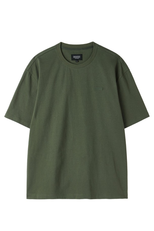 BROMPTON LONDON - 반팔티셔츠 - COOL-COTTON T-SHIRT - KHAKI (P252MTS132)