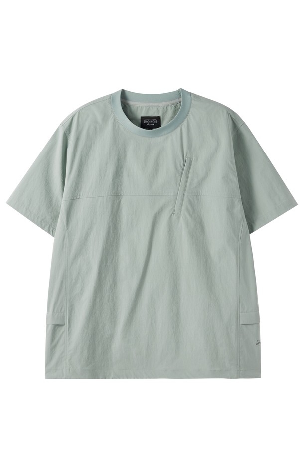 BROMPTON LONDON - 반팔티셔츠 - LIGHTWEIGHT NYLON HALF SLEEVE T-SHIRT - MINT (P252UTS184)