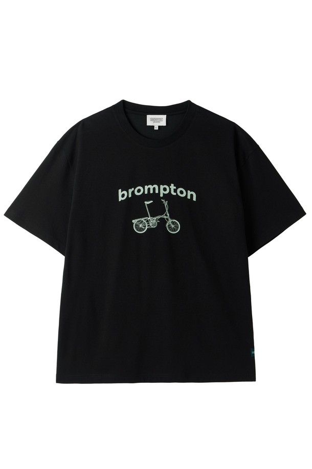BROMPTON LONDON - 반팔티셔츠 - 1975 BICYCLE GRAPHIC T-SHIRT - BLACK (P252UTS438)