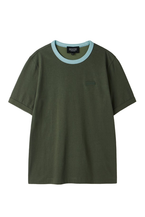 BROMPTON LONDON - 반소매 티셔츠 - W COOL-COTTON T-SHIRT - KHAKI (P252WTS132)