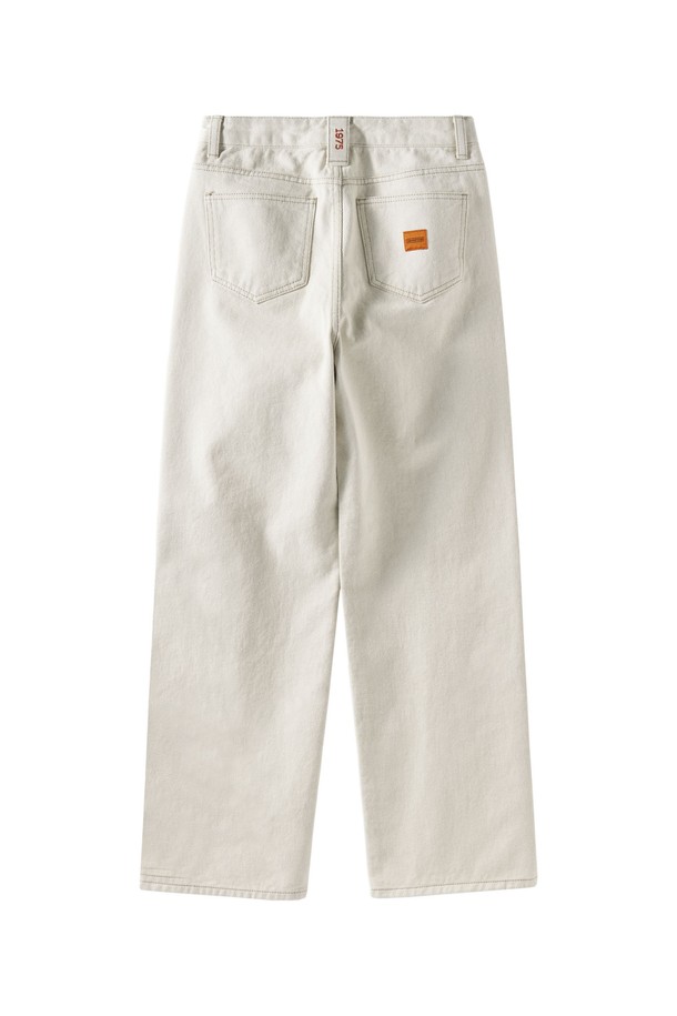 BROMPTON LONDON - 데님 - W 1975 STRAIGHT DENIM TROUSERS - IVORY (P251WDP461)