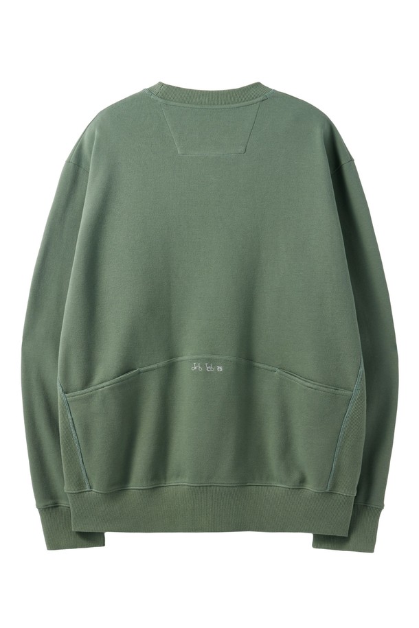 BROMPTON LONDON - 스웨트셔츠 - REFLECTIVE EMBRO SWEATSHIRT - GREEN (P251USW101)