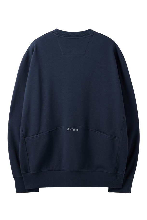 BROMPTON LONDON - 스웨트셔츠 - REFLECTIVE EMBRO SWEATSHIRT - D/NAVY (P251USW101)