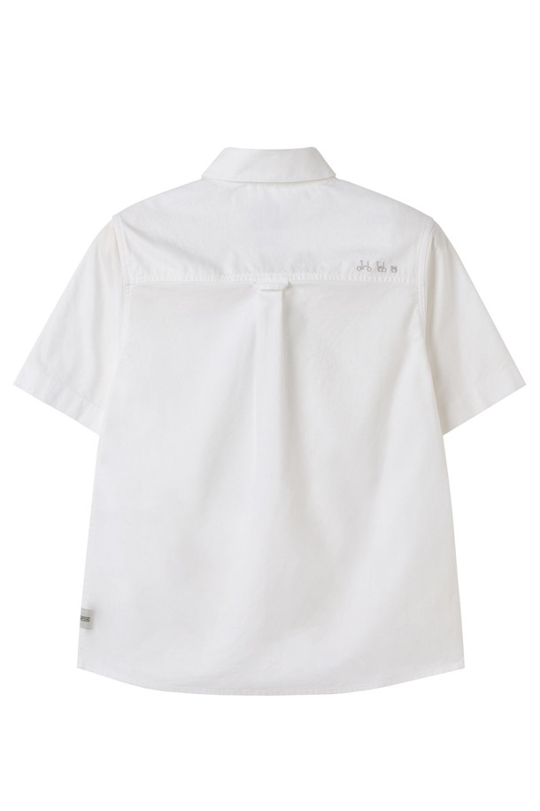 BROMPTON LONDON - 셔츠 - W OXFORD HALF SLEEVE COLLAR SHIRT - WHITE (P252WSH434)