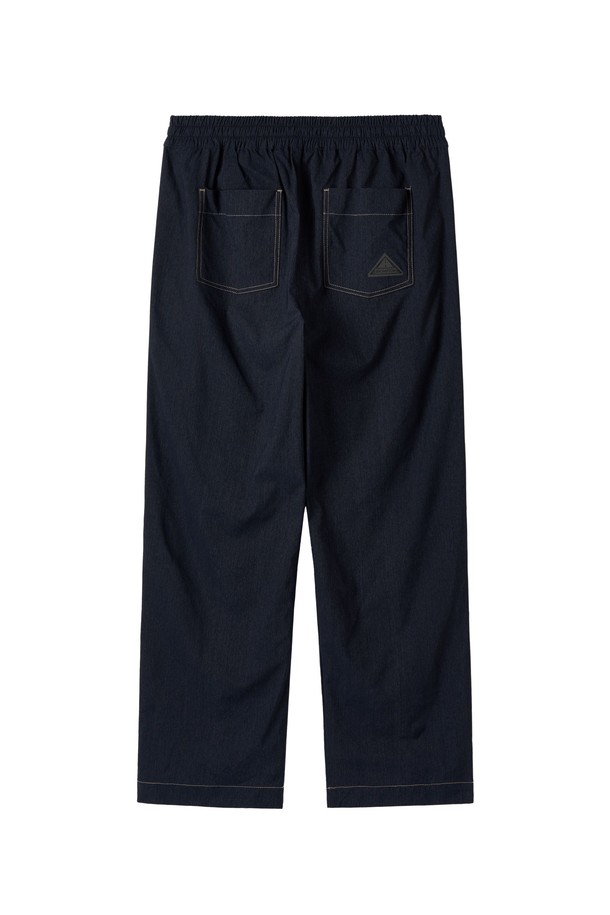 BROMPTON LONDON - 롱/미디팬츠 - W DENIM-LIKE TROUSERS - NAVY (P252WPT180)