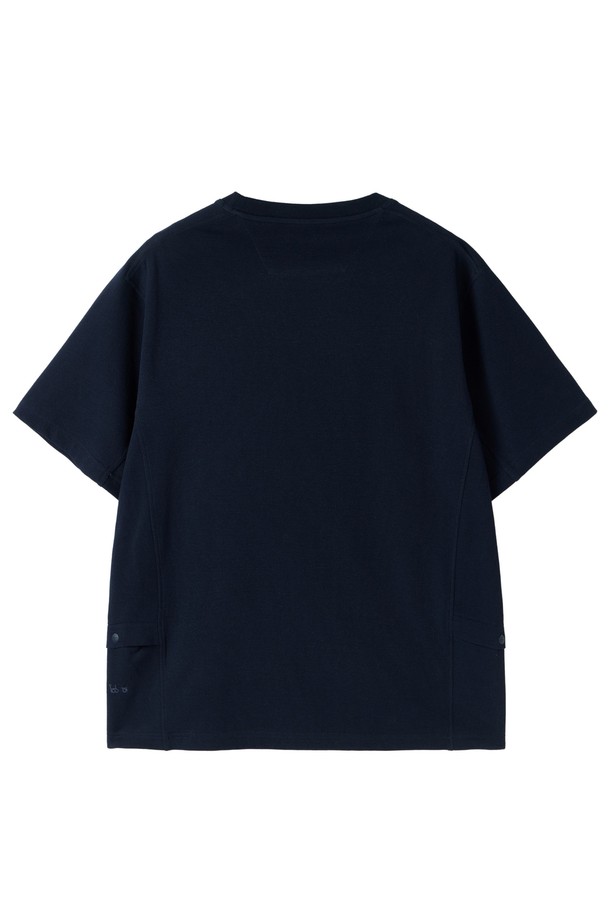 BROMPTON LONDON - 반팔티셔츠 - ROUND T-SHIRT - NAVY (P252MTS131)