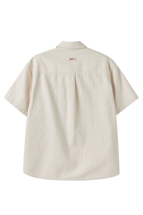 BROMPTON LONDON - 반팔셔츠 - SUMMER DENIM HALF SLEEVE SHIRT - CREAM (P252MSH432)