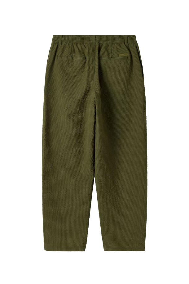 BROMPTON LONDON - 캐주얼팬츠 - SEERSUCKER SET TROUSERS - KHAKI (P252MPT485)